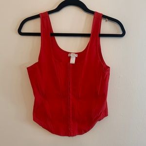 Red Corset in Size Large